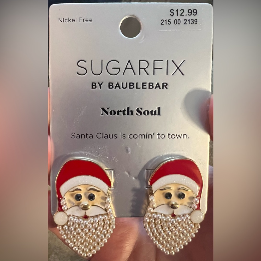 Sugarfix Santa Earrings
